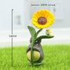 Pvc Three-Dimensional Sunflower Cartoon Cat Figure Diy Gardening Succulent Landscaping Doll