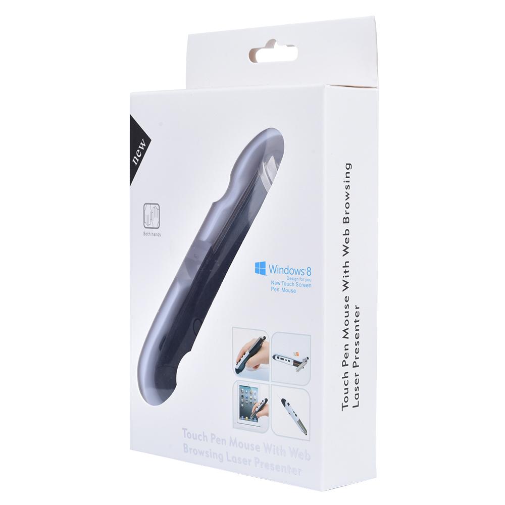 PR 08 2.4Ghz Wireless Optical Touch pen Mouse 800 1200 1600DPI Wireless Mouse Pen with Web Browsing Laser Presenter