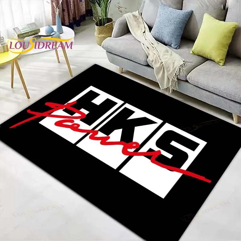 Fashion H-HKS  logo Printed  Carpets Living Room Anti-Skid Area Rug Kids Bedroom Mats Yoga Mat Large Carpet Decor