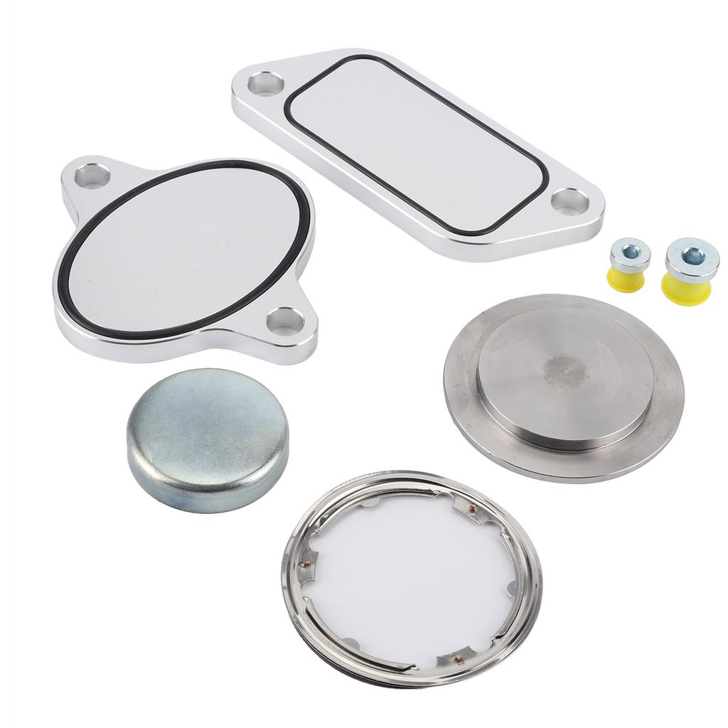 EGR Delete Plug with Gaskets Kit EGR Cooler Eliminate Fit for Cummins ISX CM871 Engine