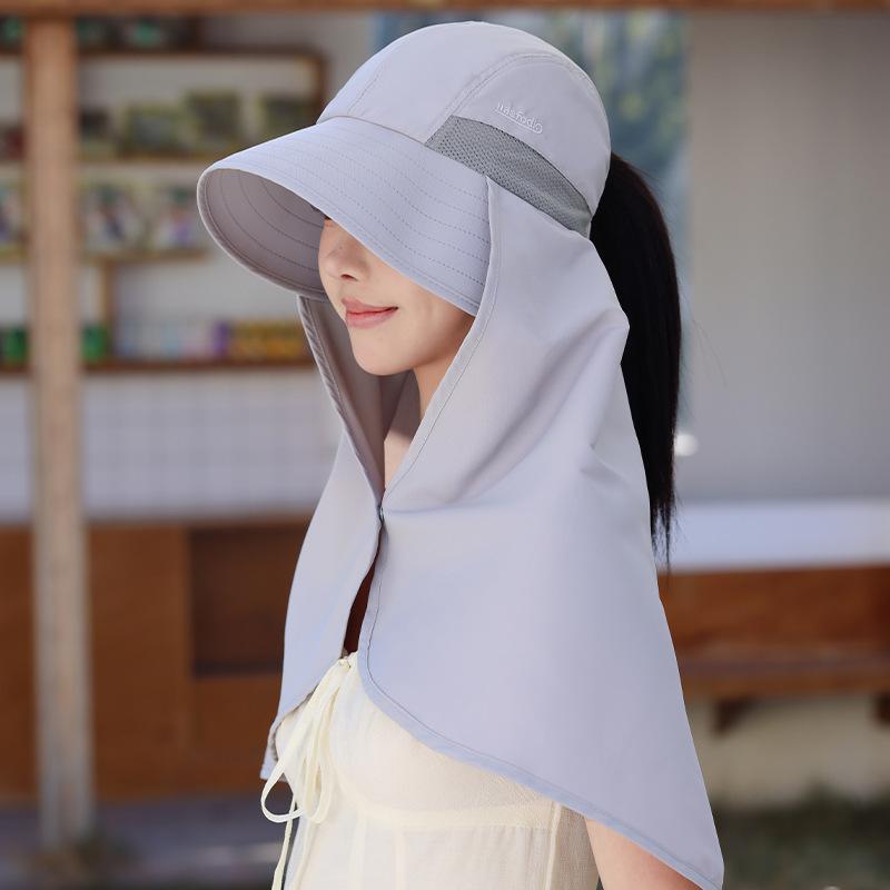 Multifunctional all-in-one sun protection cap shawl sun hat women's summer extended neck protection UV protection sun hat