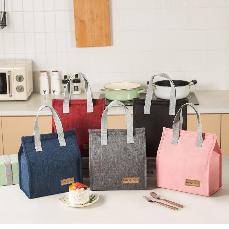 Cationic Insulated Lunch Bag | Portable Student Bento & Takeaway Storage Handbag