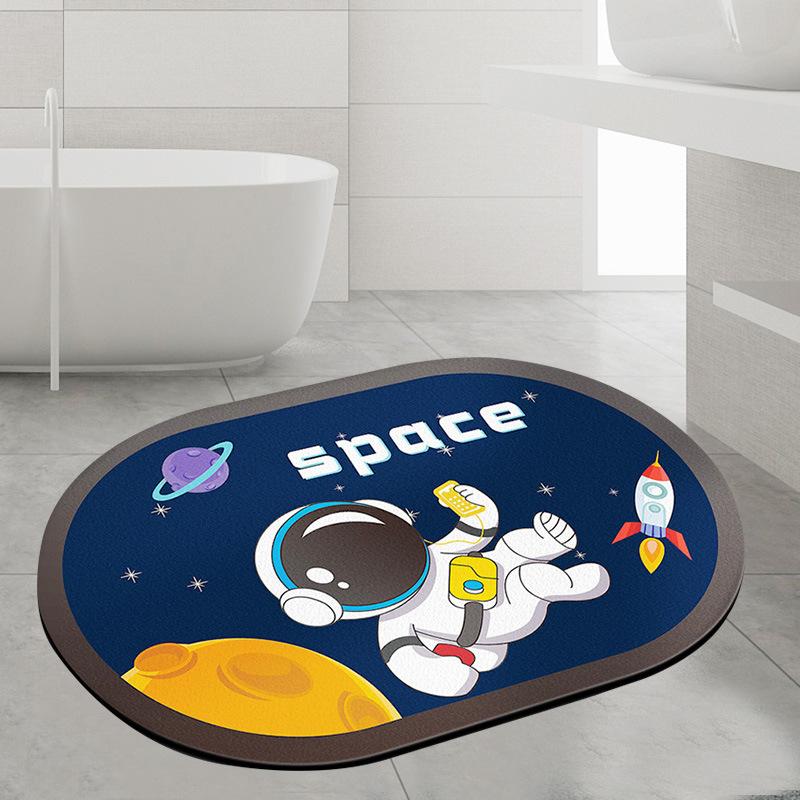 Diatom mud floor mat, absorbent mat, non-slip cushion, bathroom bathroom door foot mat, bathroom quick-drying mat carpet