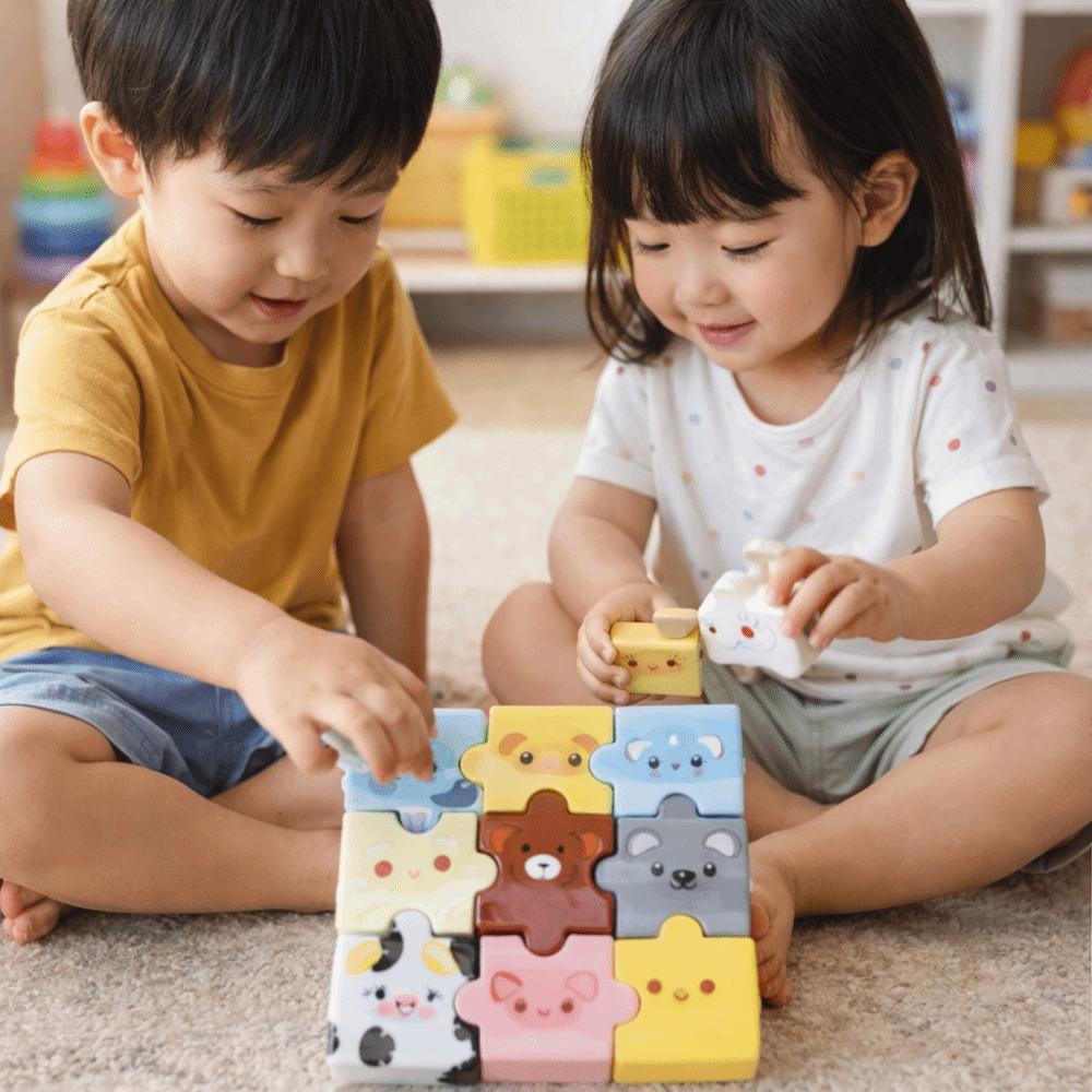Food-grade Silicone Squeeze Toy Slow Rebound Silicone jigsaw puzzle toys  For Kids