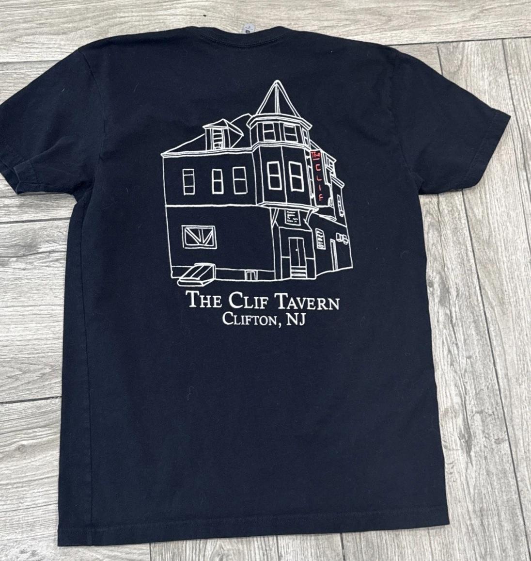 

The Cliff Tavern Клифтон Нью-Джерси Размер Средний Футболка с коротким рукавом 100% Хлопок Мужские Футболки Топ L