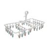Towa Sangyo Laundry Drying 40 Muted Interchangeable Portable Rust Lightweight Hanger, Aluminum, Pinch, White, Color, Latte, Cute, Pinch, Pinch,