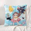 Anime Bee and PuppyCat Cushion Cover Natural Linen Pillowcase Set AllinOne Decor Cushion Cover for Sofa Bedroom Chair
