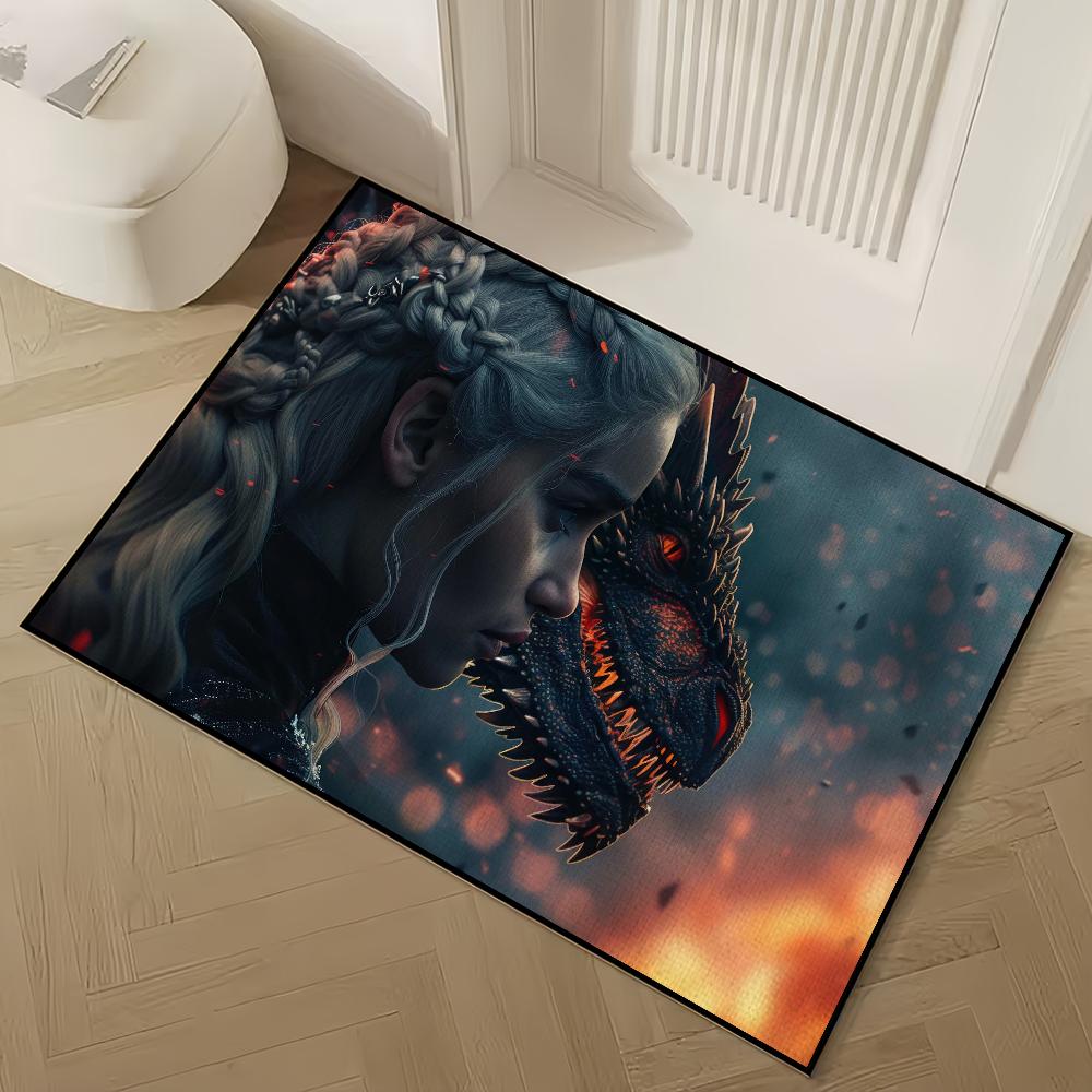 G-Game Of T-Thrones Door Mat Welcome Door mat Non-slip Floor Bedroom Kitchen Bath Balcony Hallway Rug Home Decoration Carpet