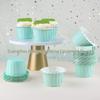 Blue High-Temp Resistant Lace Cupcake Cups for Baking and Dessert Trays