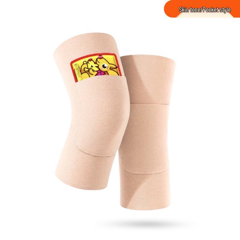 Genouillères doublées en polaire de velours pour la protection contre le froid - Unisexe et chauffantes pour personnes âgées pour l'automne/hiver