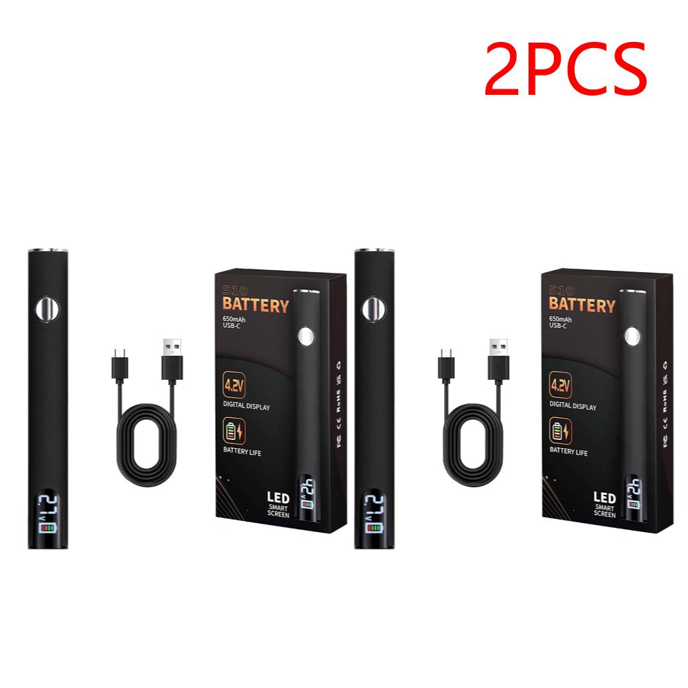 2PCS 510 Thread Battery Cart Pen Adjustable Voltage Electric Soldering Iron with USB Charger Cable Solder Repair Tools