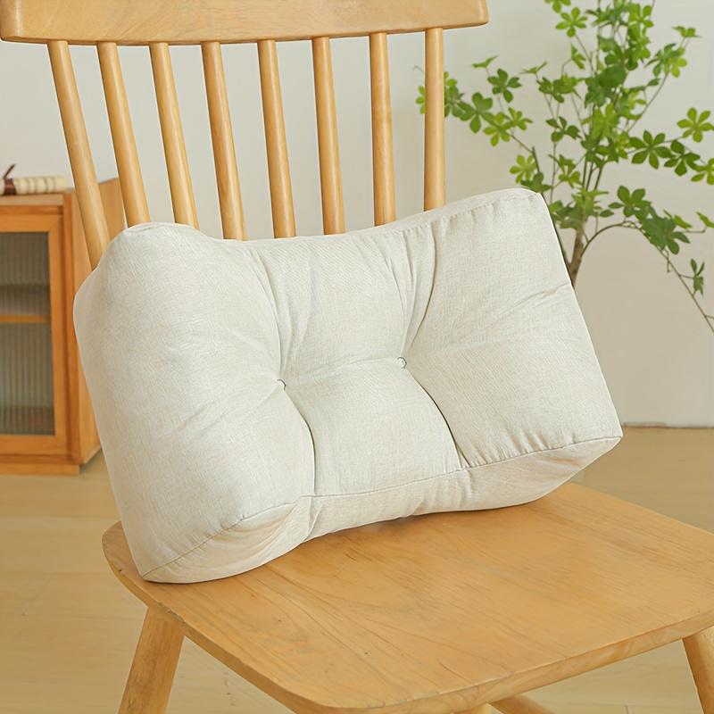 1pc Elegant Luxury Lumbar Pillow,Vintage Style,Soft Seat Cushion for Student and Office Chairs,Ergonomic Backrest Pad