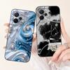 For Realme 9i Case Cool Fashion Flower Marble Sunset Soft Liquid Silicone Lens Protective Cover For Realme 9i 5G Realme9i Bumper