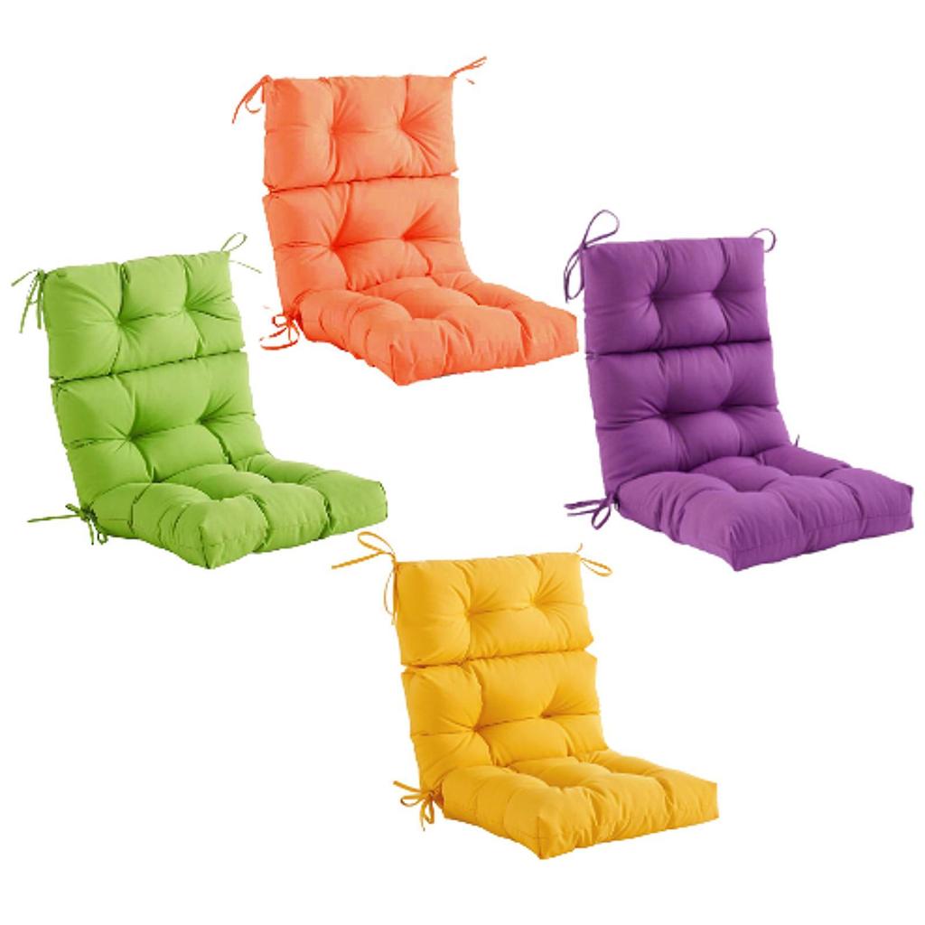Garden Rocking Chair Cushion Foldable for Deep Seating Lounger Green
