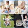 Portable Travel Potty for Toddlers Kids, Foldable Baby Potty Training Toilet Seat with Travel Bag and Storage Bag