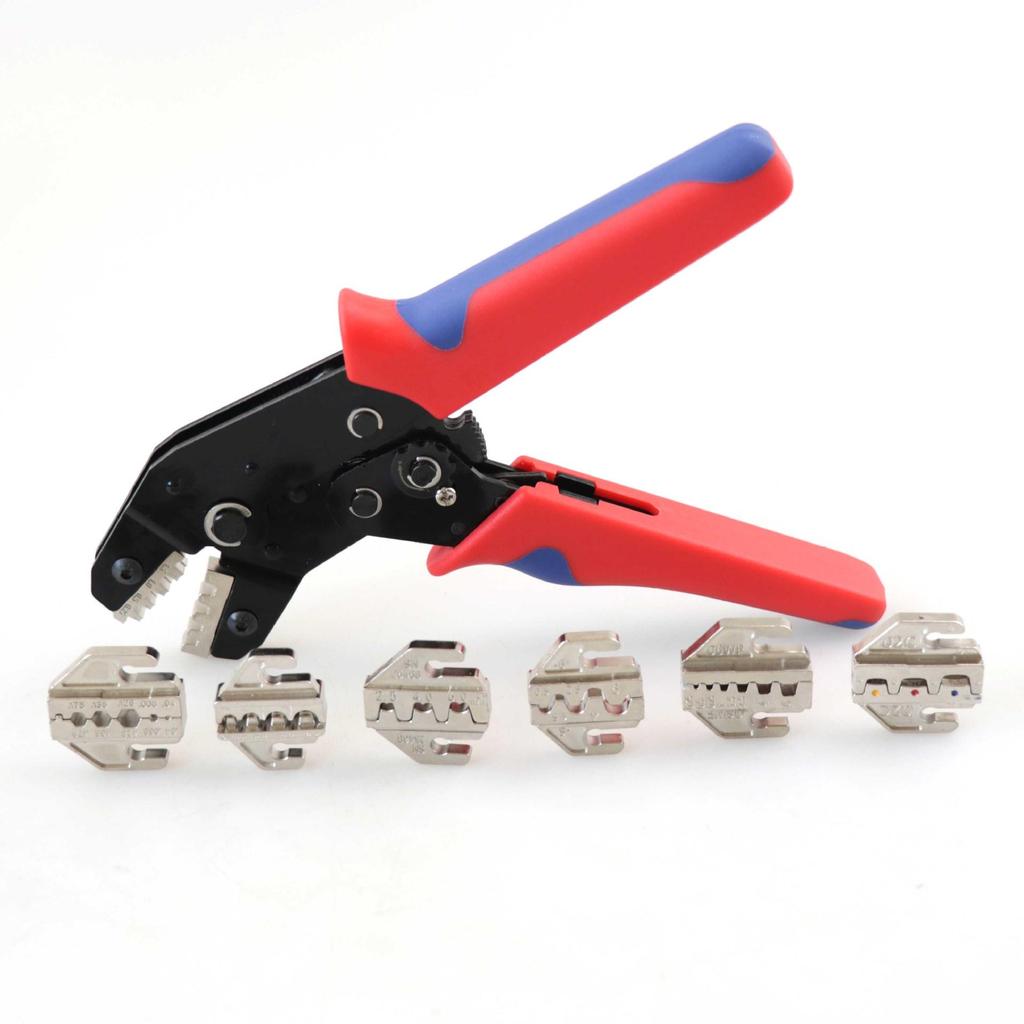 SN-58B Crimping Pliers Set for Pre-Insulated and Bare Terminals with Jaws 2546B/06WF/03H/06/02C