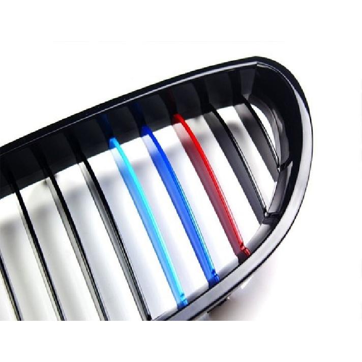 ///M-Sport 3-Color Grille Insert Trims For BMW E60 5 Series Center Kidney Grill
