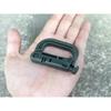3PCS Carabiner D Locking Ring Plastic Clip Snap Type Ring Buckle Carabiner Keychain ITW Fastener Random Color