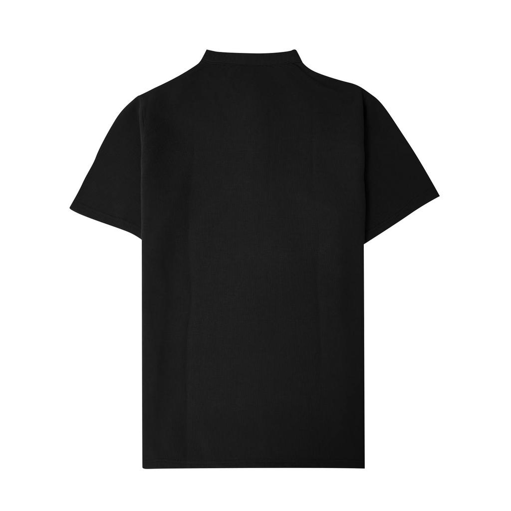 Men Henley Collar Short Sleeve T Shirt Ribbed Knit Button Placket Casual Fit Lightweight Top