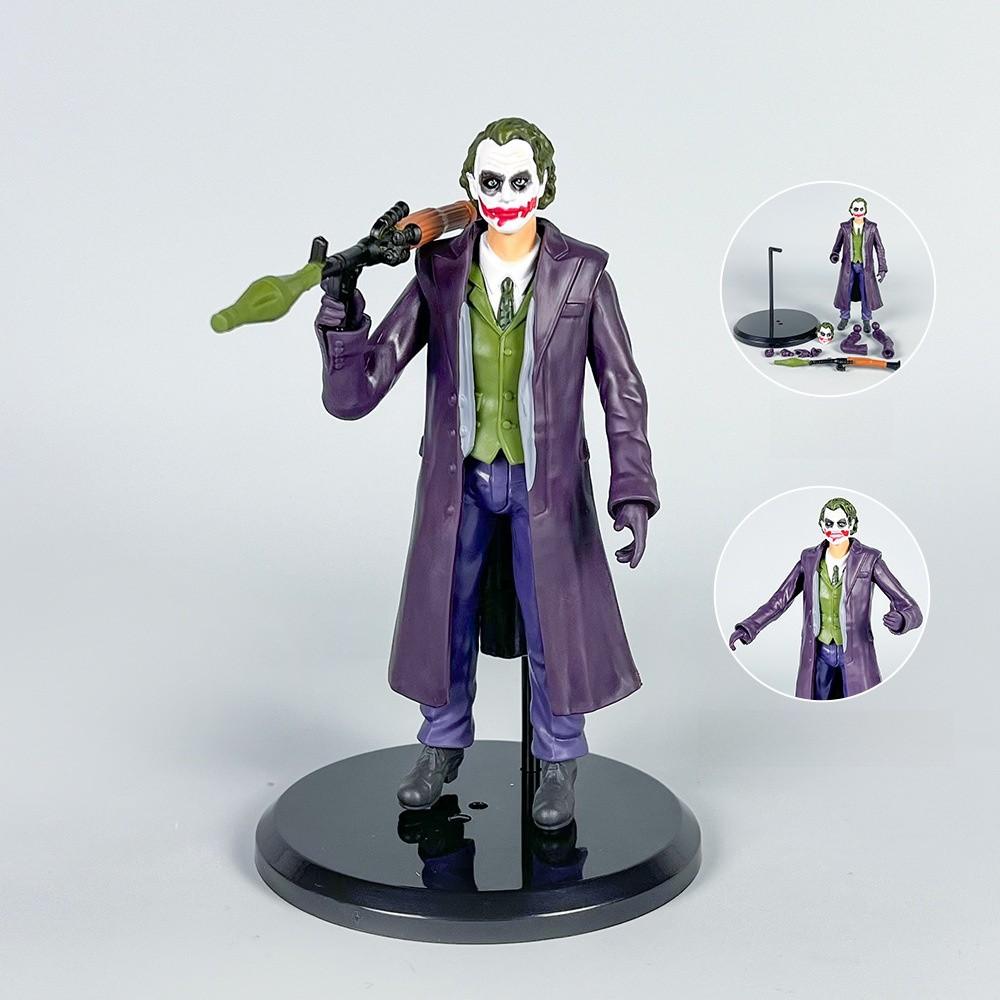Heath Ledger Joker Pvc Action Figure With Swapable Accessories For Collectors Display