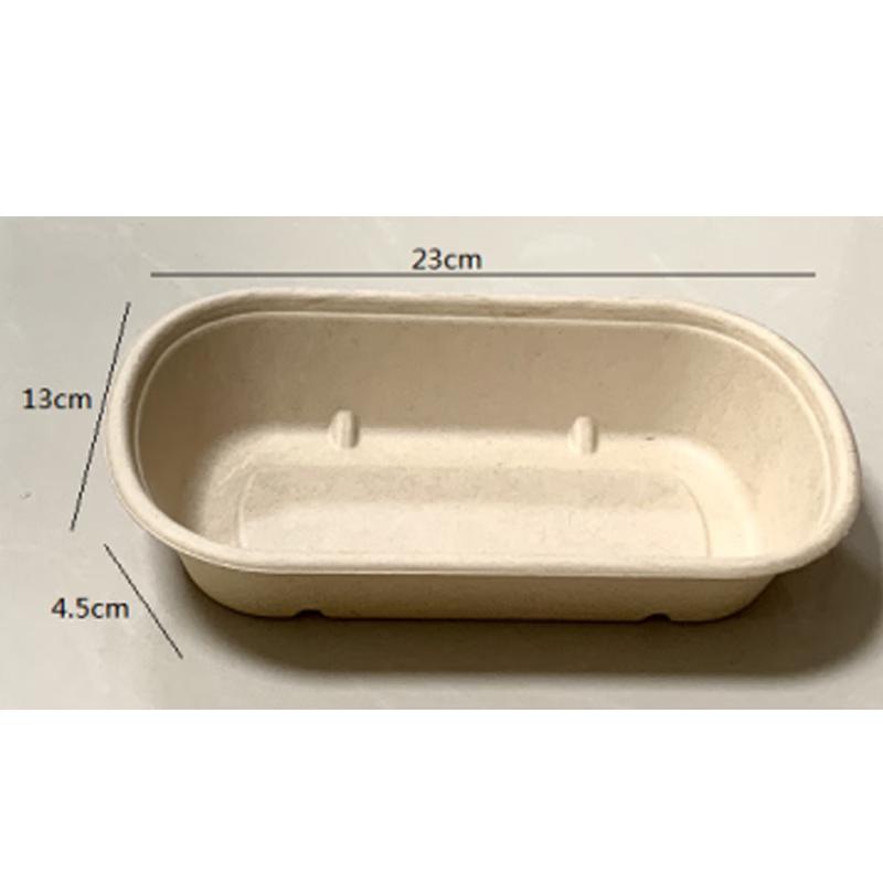 ShouHe Biodegradable Oval Sugarcane Food Containers & Lids