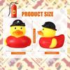 12 Pcs Fireman Rubber Ducks 2 Inch Cool Rubber Ducky Bath Toy for Party Favors Birthday Party Gifts BeacH Pool Toys