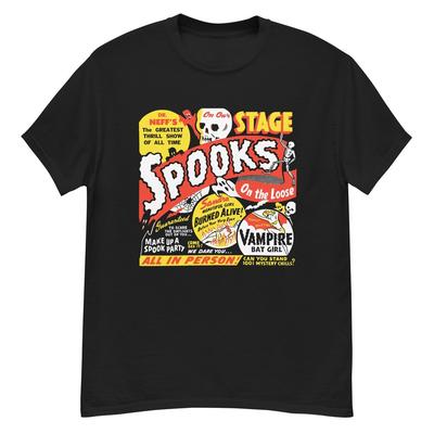 Camiseta póster vintage de espectáculo de terror Spooks on the Loose