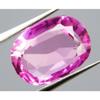 Natural Pink Sapphire Pendant Making 7.58 Ct Loose Gemstone CERTIFIED Oval Cut