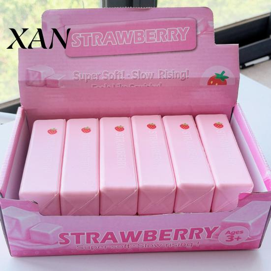 Adult Stress Toy Fake Cheese Squeeze Toy, Anxiety Relief Cube Sensory Relaxation Hand Slow Rising Pinch Home Office Tool Reliever