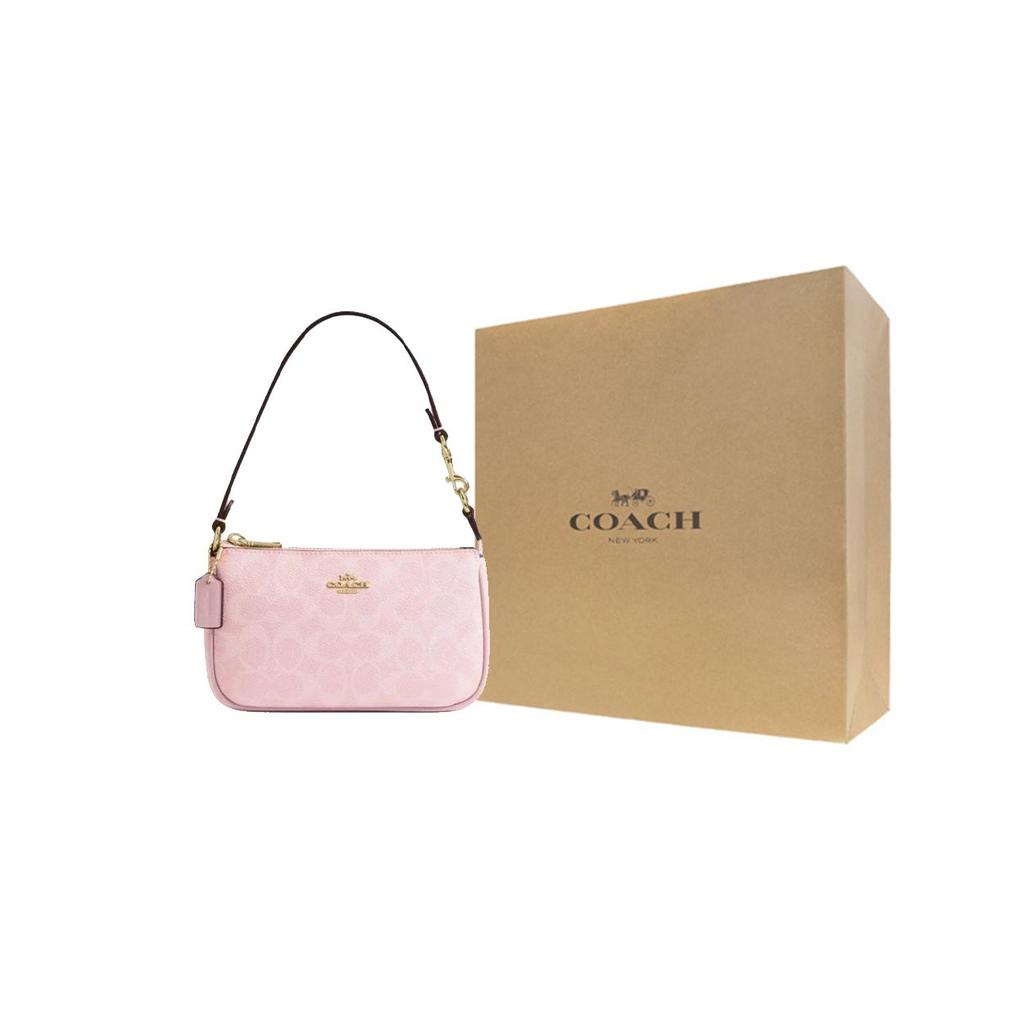 Coach Nolita 19 Classic Logo Metal Hardware Faux Leather Shoulder Bag Small Women Shoulder Bag Blush CW426-IMPO