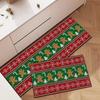 Cross-border Christmas Holiday Anti-Slip, Dirt-Resistant Kitchen Floor Mats – Long, Oil-Absorbing, Decorative Door Foot Mats