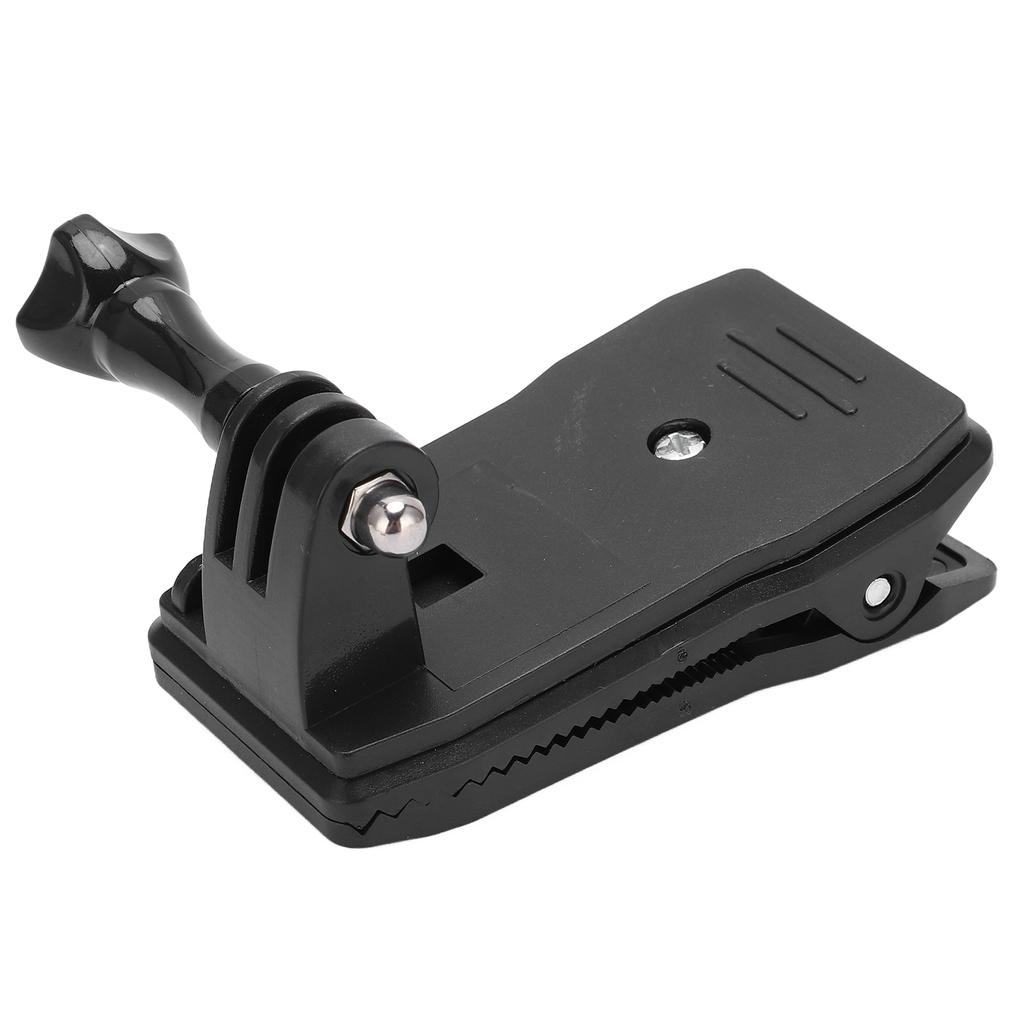 Action Camera Clip Holder Wearable Equipment 360 degrees  Rotation Base Clamp Backpack Strap Clip with J Hook Buckle