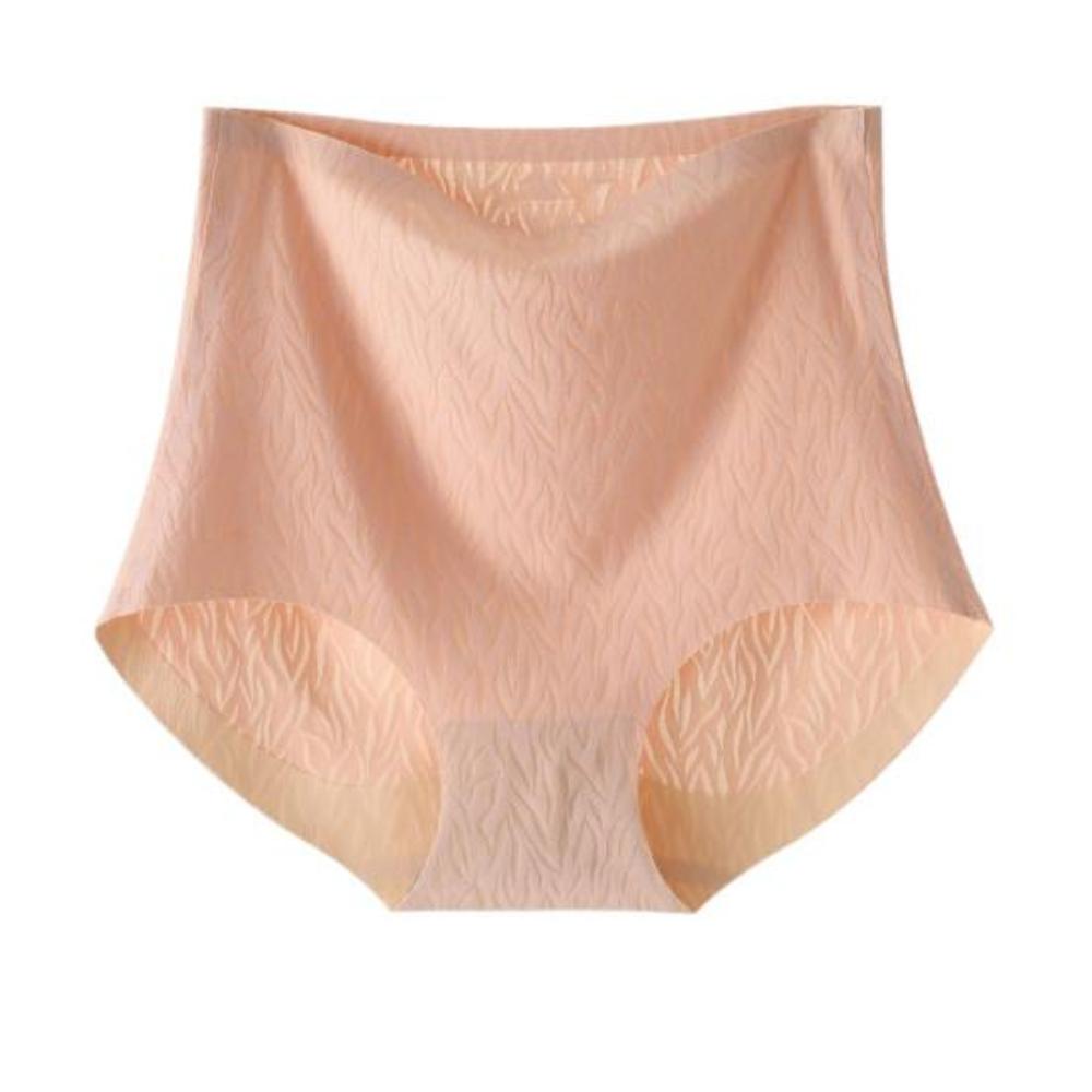 Women Briefs Solid Color Thin Breathable Elastic Lifting Buttocks Abdominal Tuck Underwear High Waist Seamless Underwear