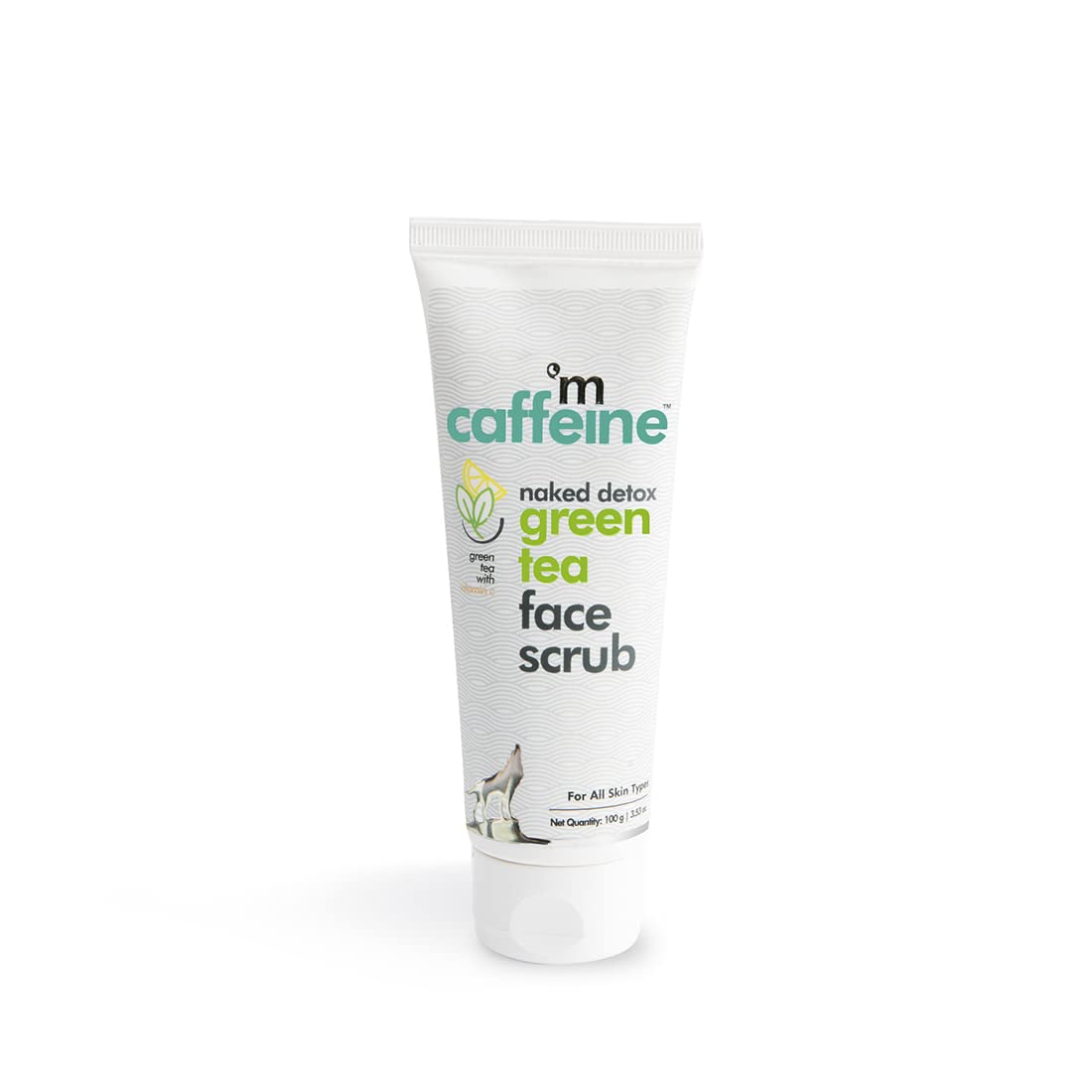 

mCaffeine Green Tea Face Scrub with Vitamin C & Walnut 100gm Pack | Gently Exfoliates for All Skin Types