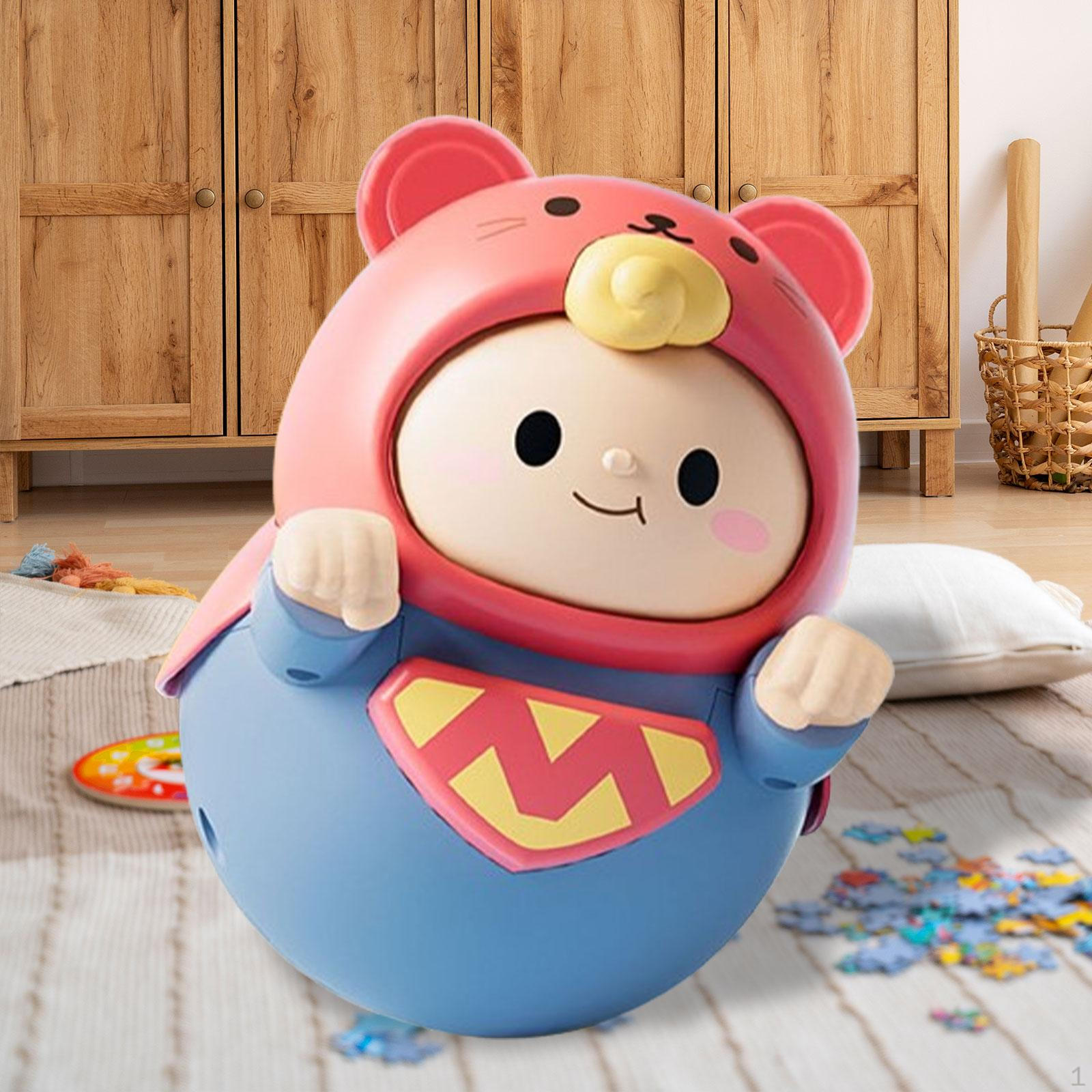 

Игрушка-тумблер, музыкальная кукла, сенсорная детская качающаяся игрушка для мальчиков и девочек, младенцев