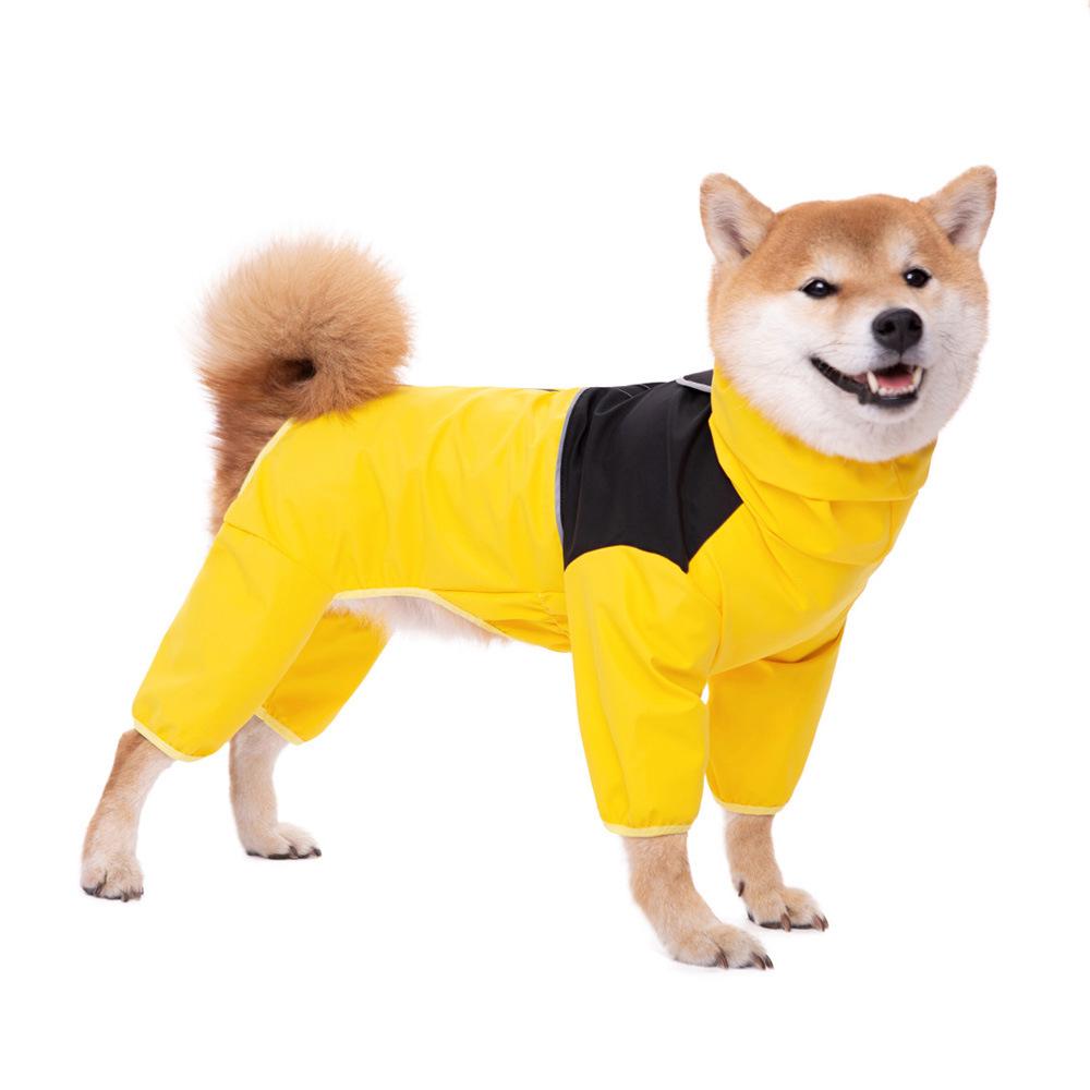 Waterproof & Windproof Full-Coverage Dog Jacket for Medium & Large Breeds