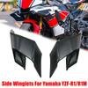 For Yamaha YZF R1 R1M 2015-2023 2024 Motorcycle Winglet Aerodynamic Wing Kit Spoiler Black Moto Fairing Side Winglets Left Right