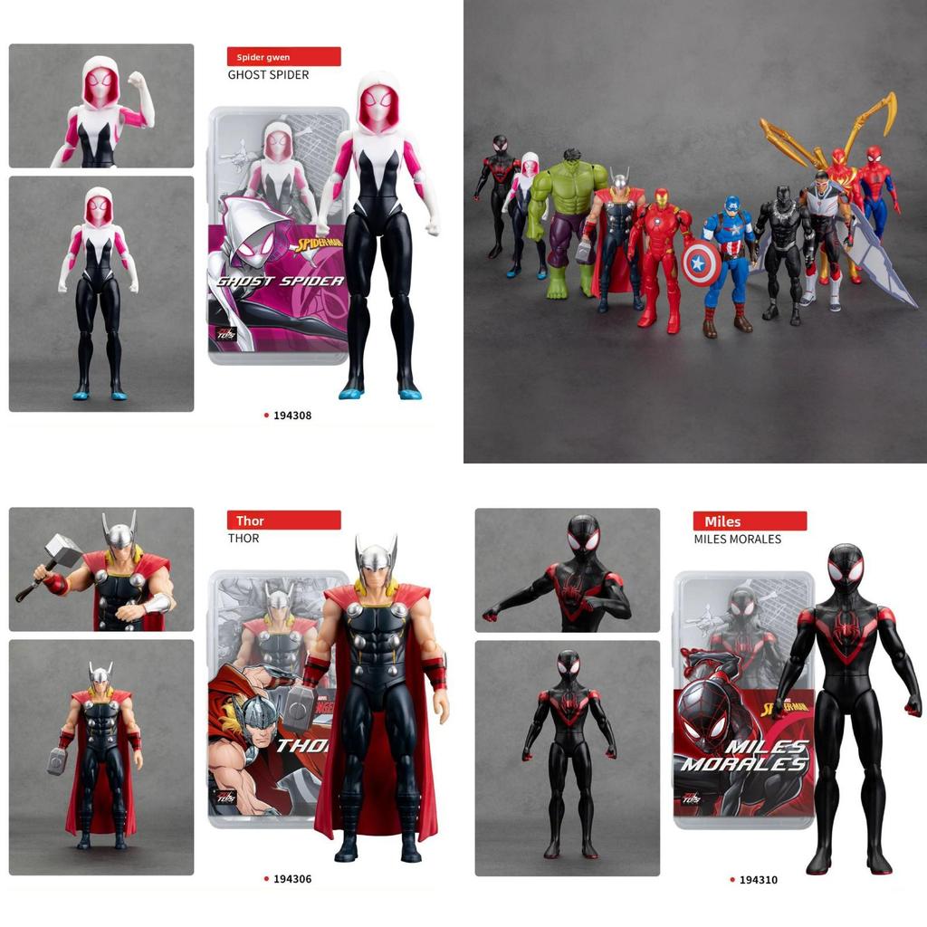 Marvel Avengers Pvc Toy Figures With Storage Box For Display And Gift Ideas