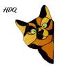 Sunlight Catching Cat Sticker Stained Glass Window Cling Vintage Colorful Kitty Decal Removable Static Cling for Door Wall Car UV-Resistant