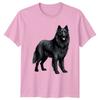 Black Belgian Shepherd Dog Animals Unisexs TShirt Unisexs Tee Graphic Unisex Top