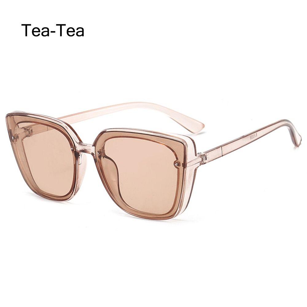 UV400 Protection Cat Eye Sunglasses Trendy Oversized Black Driving Shades Sun Glasses Beach/Travel/Streetwear