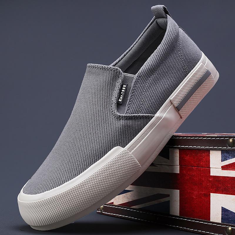 New Spring Men's Shoes Korean Style Casual and Versatile Men's Canvas Shoes Comfortable Breathable Flat Bottom Low Top Shoes