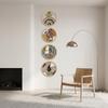 4pcs Round Shape Hanging Signs for Home 2D Wave Wall Hanging Decor Wall Decoration  Baby Room