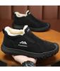 Men Fleece Lined Waterproof Warm Slip On Outdoor Winter Snow Boots