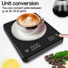 Digital Caf Scale with Timer, Rechargeable Type-C with LED Display, Multifunction Precision Sensor, with Tare Function, High Temperature Resistance