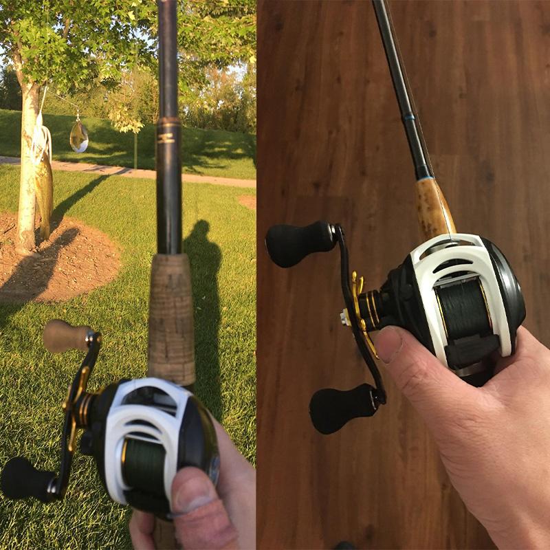 Baitcasting Fishing Reel 16LB Carbon Fiber Drag 7.0:1 Lure =Reel för sötvattensaltvattenbas