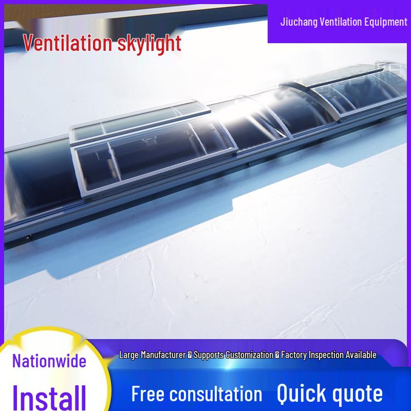 

Customizable Arched Smoke Exhaust Skylight - Weatherproof and Wind Resistant for Industrial Roofs