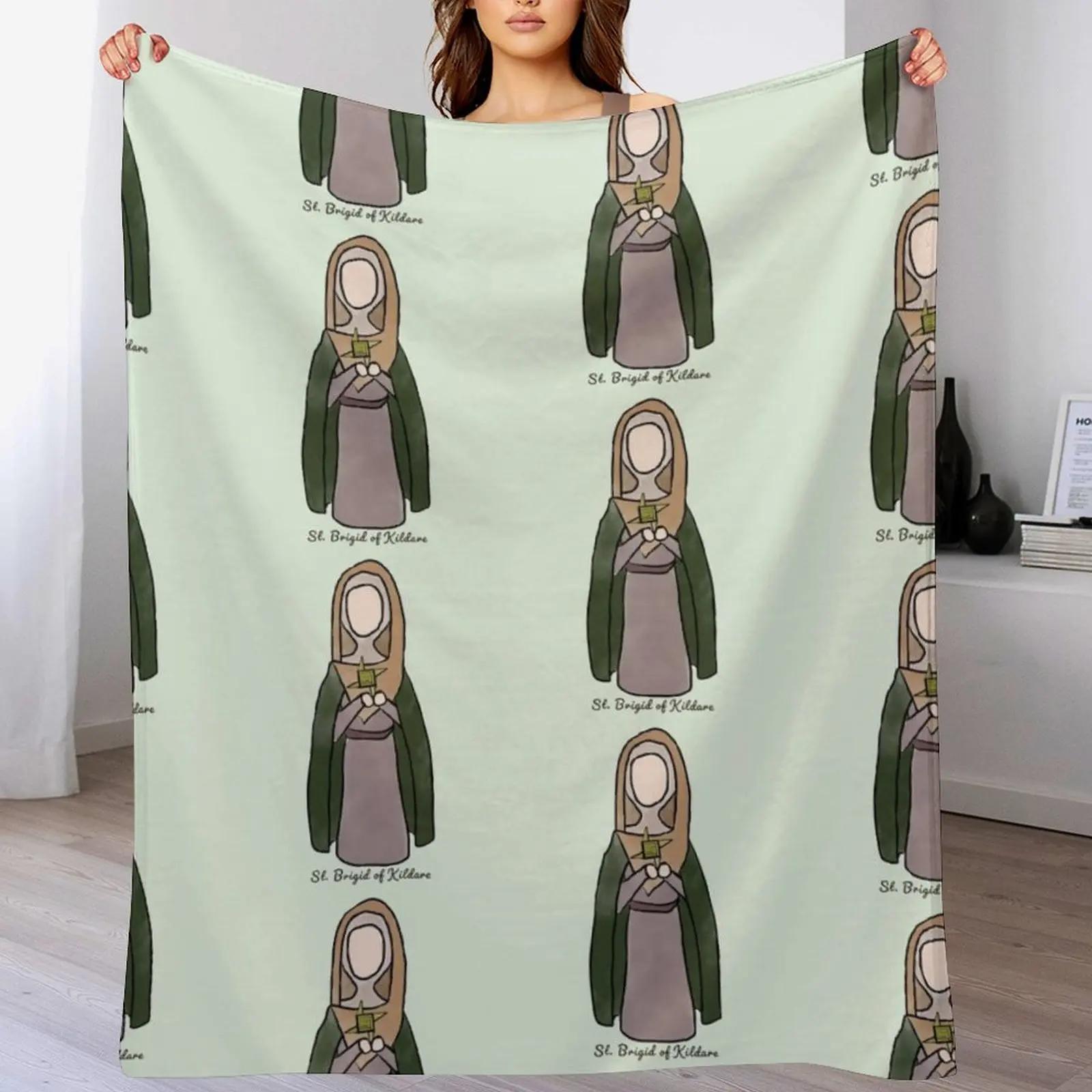 

St Brigid of Kildare Throw Blanket Warm Throw Blanket Gift for Anniversary 102x76cm(40x30in)