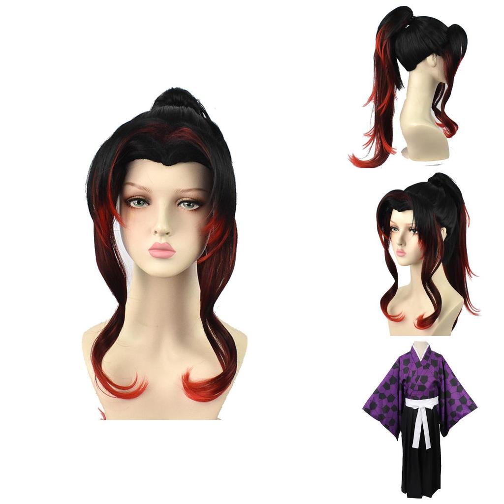 Exquisite Anime Demon Slayer Kimetsu No Yaiba Kokushibou Cosplay Costume For Parties