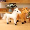 Adorable Little White Horse Plush Toy - Brown Pony Comfort Doll for Boys Birthday Gift